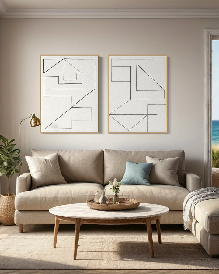 Angular Encounter Set 30"x40"